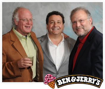 Rick with Ben and Jerrys Ice Cream Founders - Ben Cohen and Jerry Greenfield